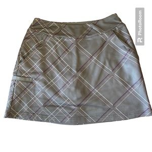 Adidas Pickle Ball or Tennis Skirt & Built in Shorts. Gray Plaid. Sz Small